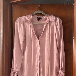 PAIGE Dusty Pink Button Down Shirt